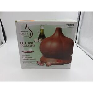 Todco Roasted Garlic Express Electric Roaster Terra Cotta Model GR301-2 New